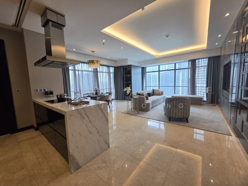 Kediaman Servis untuk Dijual di The Ritz-Carlton Residences - Vickie Foong - Living Room - PropertyGuru.com.my