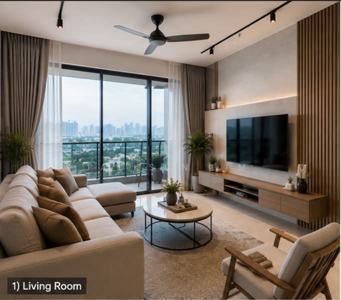 Rumah Teres 1-Tingkat untuk Dijual di Taman Shamelin (Cheras) - Jackson Lim - Living Room - PropertyGuru.com.my