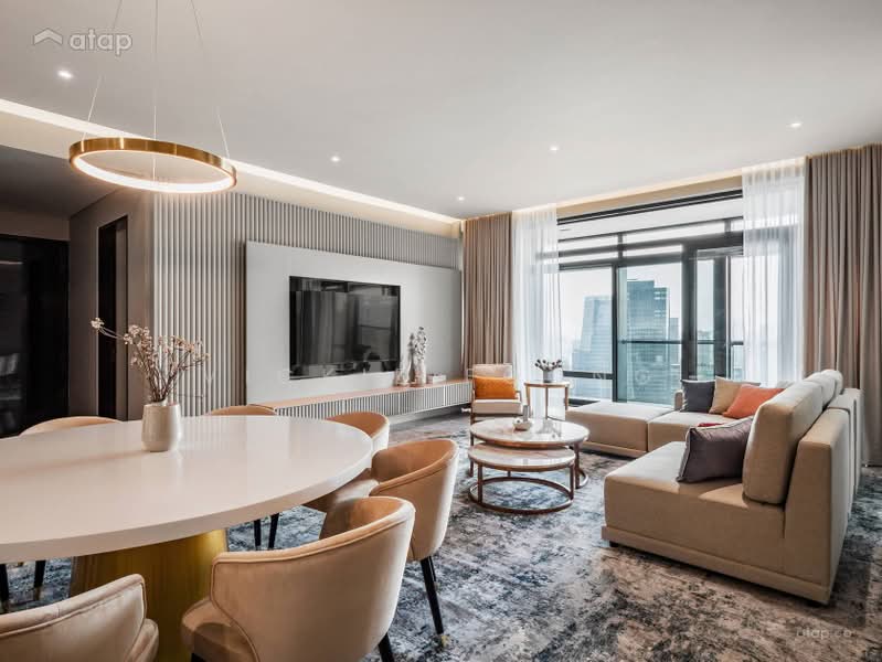 Service Residence for Sale at Four Seasons Place - Vickie Foong - Living Room - PropertyGuru.com.my