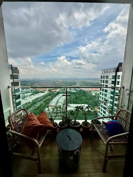 Service Residence for Sale at D'Summit Residences - Kenneth Tan - Balcony - PropertyGuru.com.my