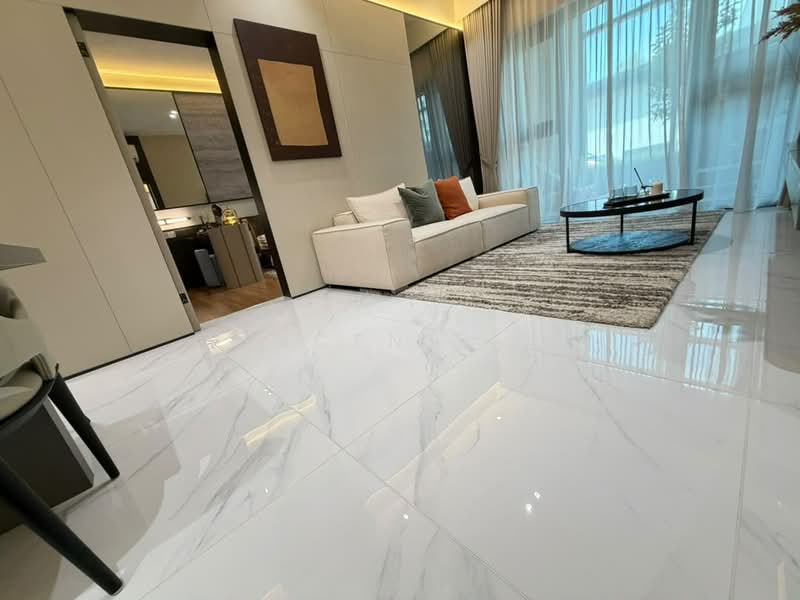 Service Residence for Sale at Arden @ One Bukit Senyum - Vincent Lai - Living Room - PropertyGuru.com.my