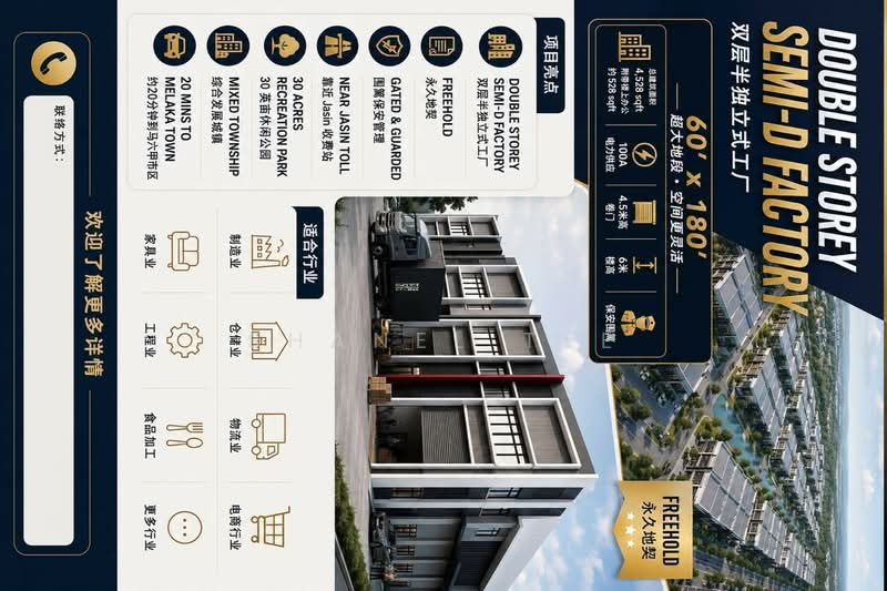 Factory for Sale in Jasin (Melaka) - Shanel Tee - Exterior - PropertyGuru.com.my