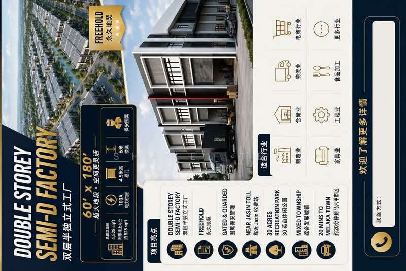 Factory for Sale in Jasin (Melaka) - Shanel Tee - Exterior - PropertyGuru.com.my