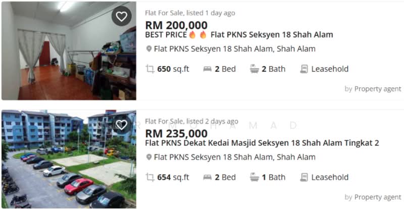 Rumah Flat untuk Dijual di Flat Pkns Shah Alam Seksyen 18 - Nor Mohamad - Interior - PropertyGuru.com.my