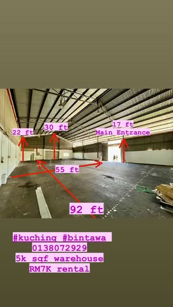 Warehouse for Rent in Kuching (Sarawak) - Jeno Tan - PropertyGuru.com.my