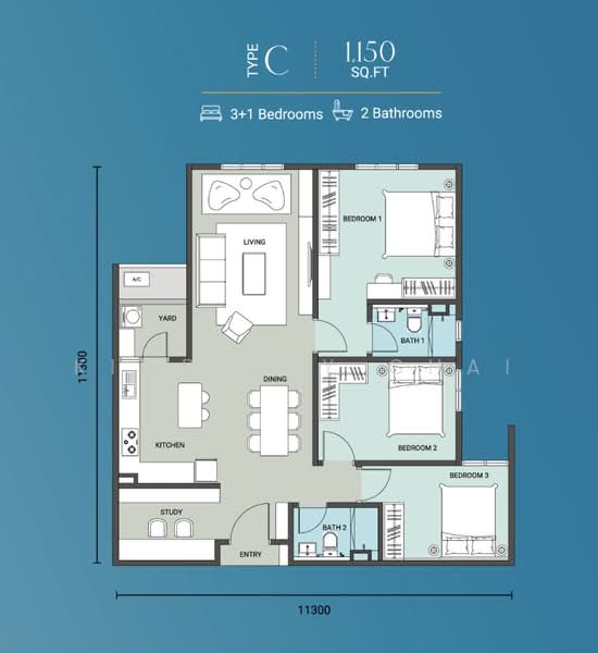 Service Residence for Rent at Subang Jaya City Centre (SJCC) : Teja - Kimberly Chai - PropertyGuru.com.my