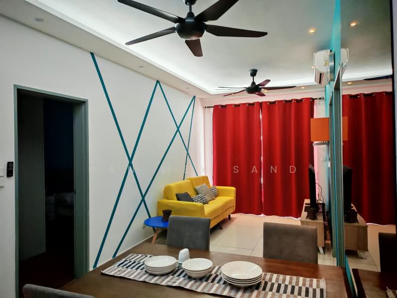 Service Residence for Sale at Pinnacle Sri Petaling - GAN WEY SAND - Living Room - PropertyGuru.com.my