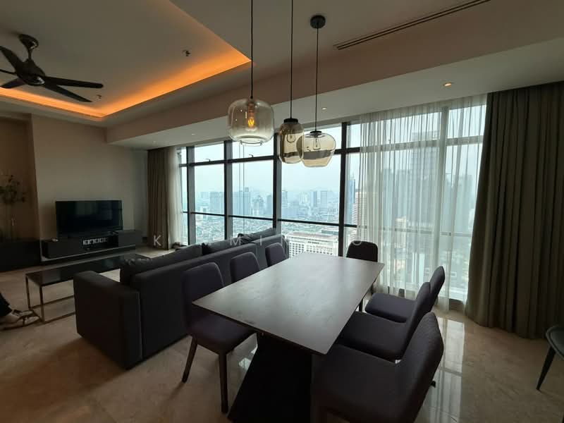 Kediaman Servis untuk Disewa di The Ritz-Carlton Residences - Kimmin Low - Living Room - PropertyGuru.com.my