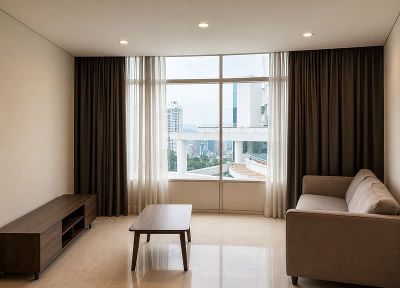 Service Residence for Rent at Vortex KLCC - Wil Koh - Living Room - PropertyGuru.com.my
