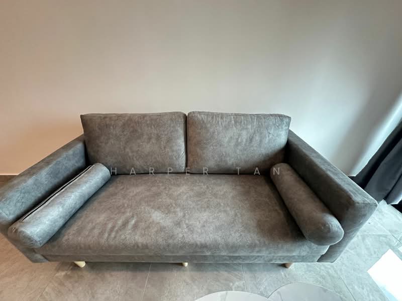 Service Residence for Rent at Ruby Seapark - Harper Tan - Living Room - PropertyGuru.com.my