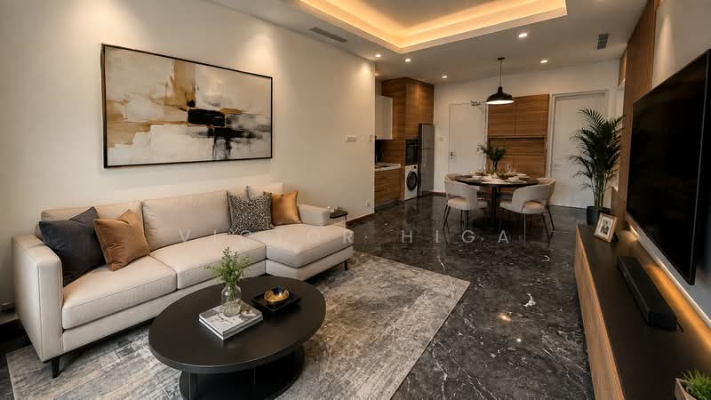 Service Residence for Sale at Royce Residence - Victor Higa - Living Room - PropertyGuru.com.my
