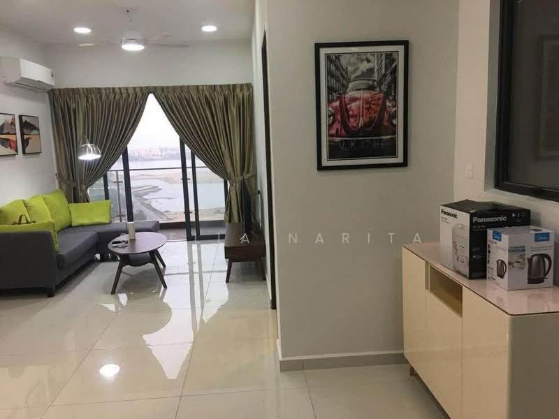 Kondominium untuk Dijual di Lovell @ Country Garden Danga Bay - Stella Narita - Living Room - PropertyGuru.com.my