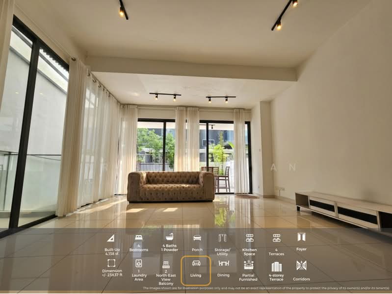 Rumah Teres untuk Disewa di Damansara Perdana (Selangor) - Priscilla Tan - Living Room - PropertyGuru.com.my
