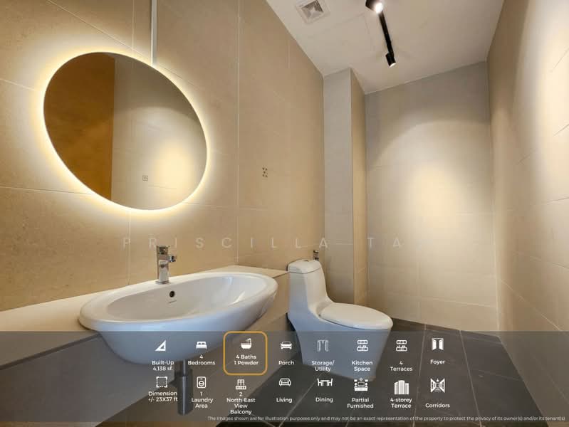 Rumah Teres untuk Disewa di Damansara Perdana (Selangor) - Priscilla Tan - Bathroom - PropertyGuru.com.my