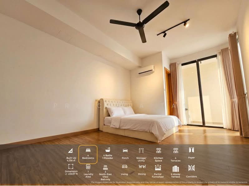 Rumah Teres untuk Disewa di Damansara Perdana (Selangor) - Priscilla Tan - Bedroom - PropertyGuru.com.my