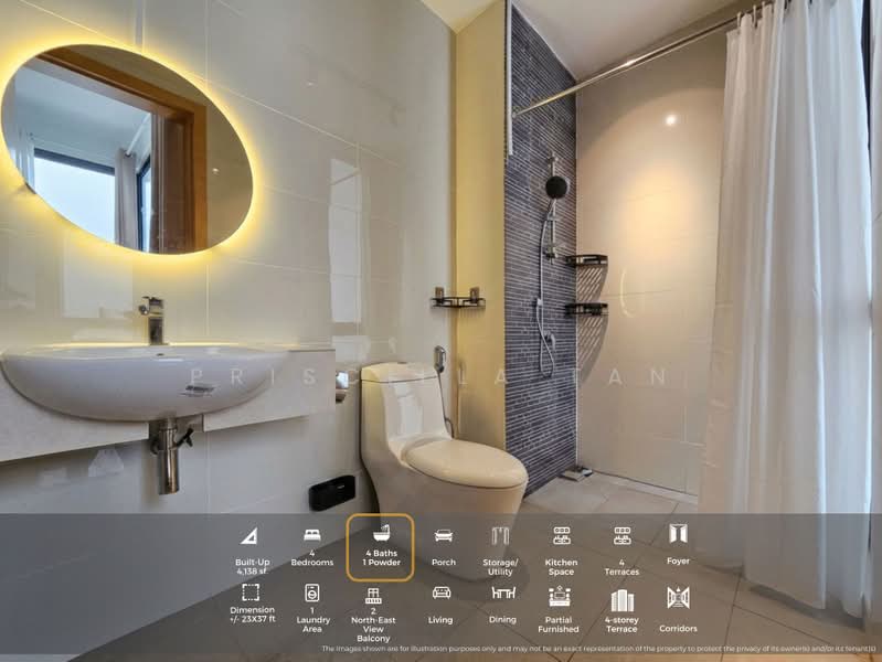 Rumah Teres untuk Disewa di Damansara Perdana (Selangor) - Priscilla Tan - Bathroom - PropertyGuru.com.my