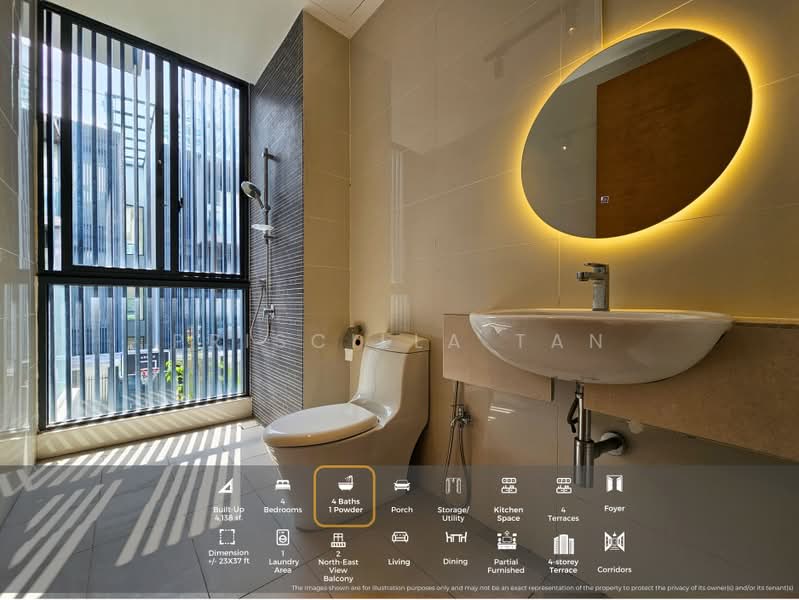 Rumah Teres untuk Disewa di Damansara Perdana (Selangor) - Priscilla Tan - Bathroom - PropertyGuru.com.my