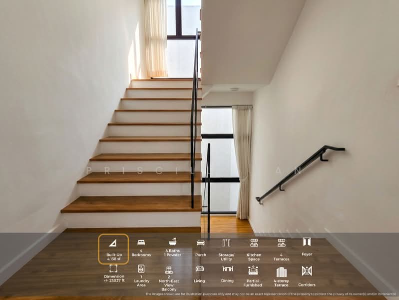 Rumah Teres untuk Disewa di Damansara Perdana (Selangor) - Priscilla Tan - Balcony - PropertyGuru.com.my