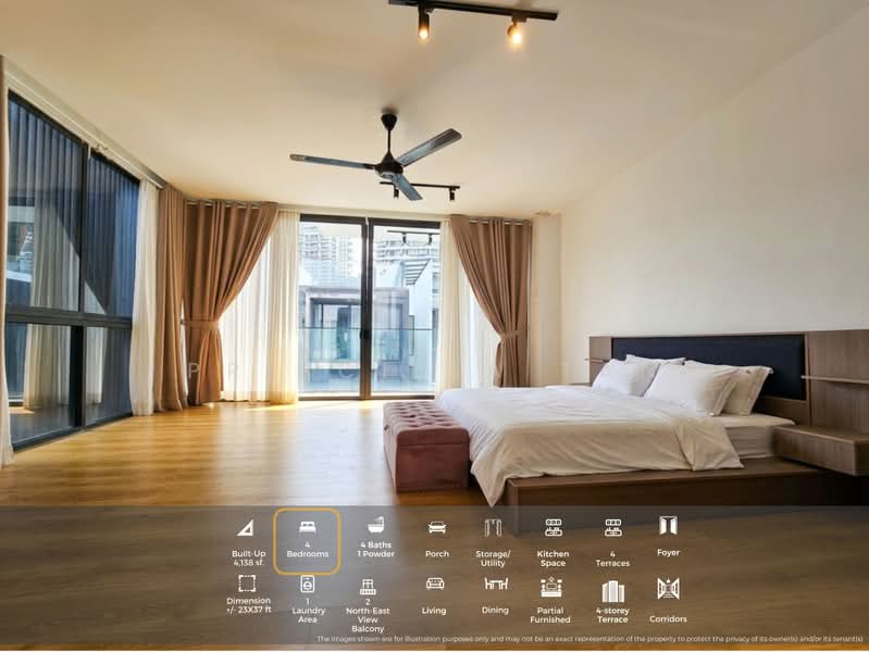 Rumah Teres untuk Disewa di Damansara Perdana (Selangor) - Priscilla Tan - Bedroom - PropertyGuru.com.my
