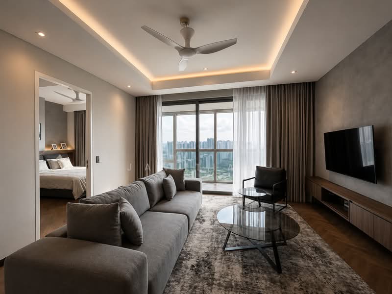 Kediaman Servis untuk Dijual di Southpoint Residences - Jay Tian - Living Room - PropertyGuru.com.my