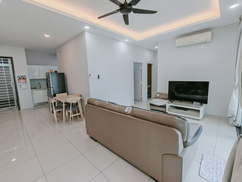 Service Residence for Sale at 8Scape Residence @ Sutera - Crystal Tan - Living Room - PropertyGuru.com.my