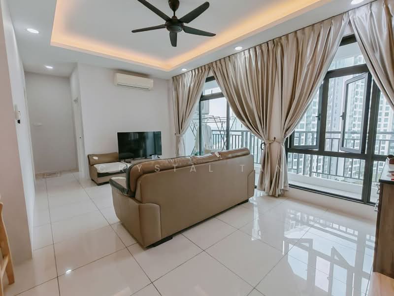 Service Residence for Sale at 8Scape Residence @ Sutera - Crystal Tan - Living Room - PropertyGuru.com.my
