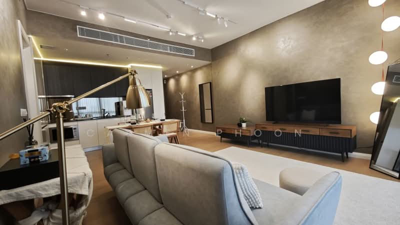 Kediaman Servis untuk Disewa di TRX Residences - Carmen Phoon - Living Room - PropertyGuru.com.my