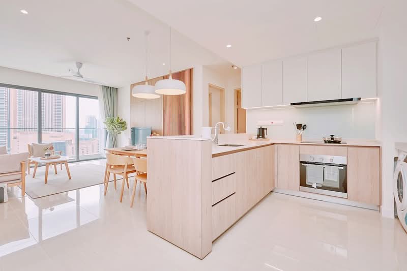 Kediaman Servis untuk Disewa di Mitsui Serviced Suites - Gizelle Chen - Living Room - PropertyGuru.com.my