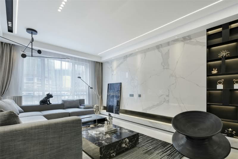 Service Residence for Sale at JRK Convena - Mona Hock - Living Room - PropertyGuru.com.my