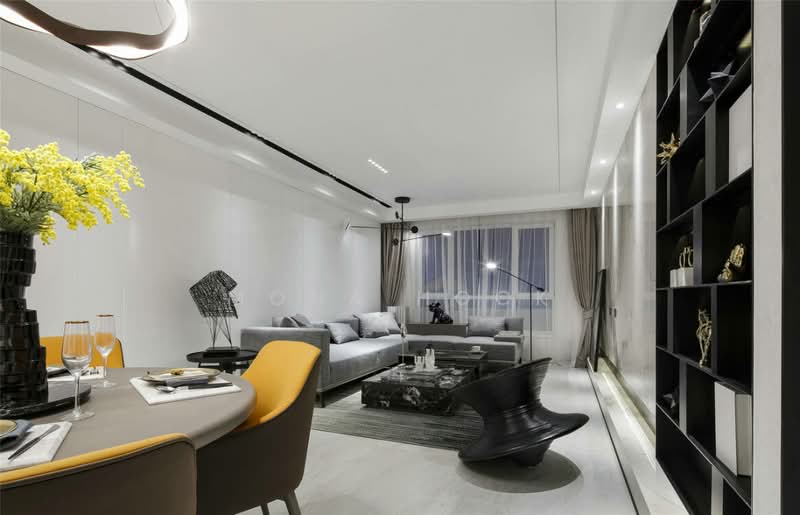 Service Residence for Sale at JRK Convena - Mona Hock - Living Room - PropertyGuru.com.my