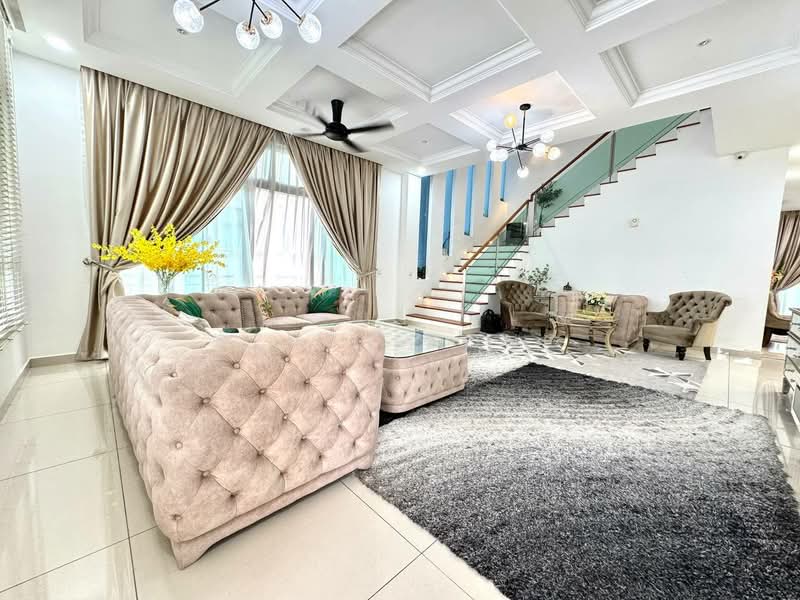 Semi-Detached House for Sale in Eco Botanic (Iskandar Puteri (Nusajaya)) - Seven Kong - Living Room - PropertyGuru.com.my