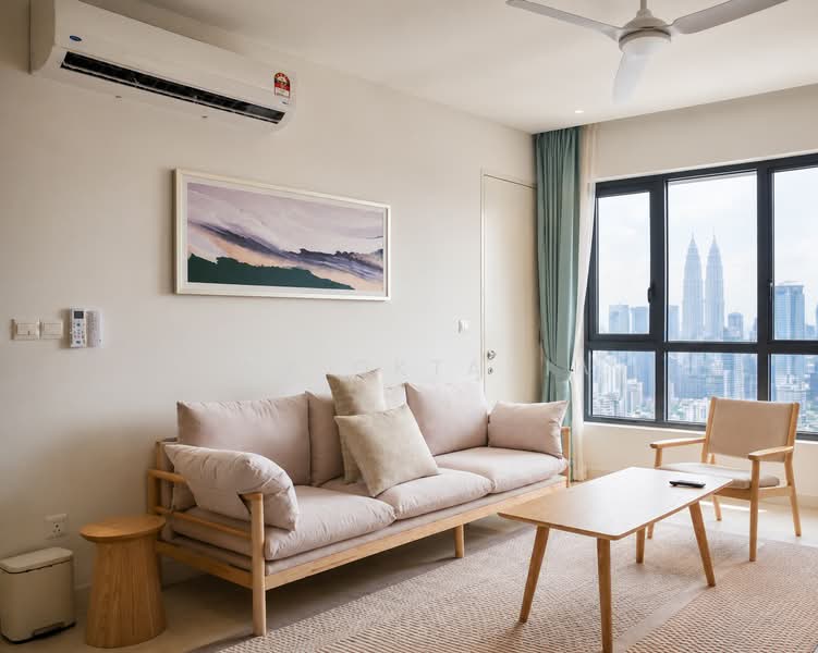 Kediaman Servis untuk Disewa di Mitsui Serviced Suites - Amy Oktavia - Living Room - PropertyGuru.com.my
