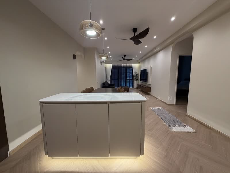 Kediaman Servis untuk Disewa di D'Clover Residences - Shareen Kwan - Living Room - PropertyGuru.com.my