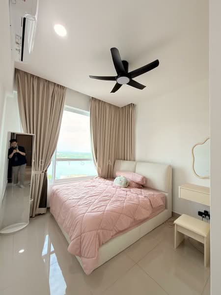 Service Residence for Sale at Vista Tiara (MBW Bay) - Crystal Tan - Bedroom - PropertyGuru.com.my