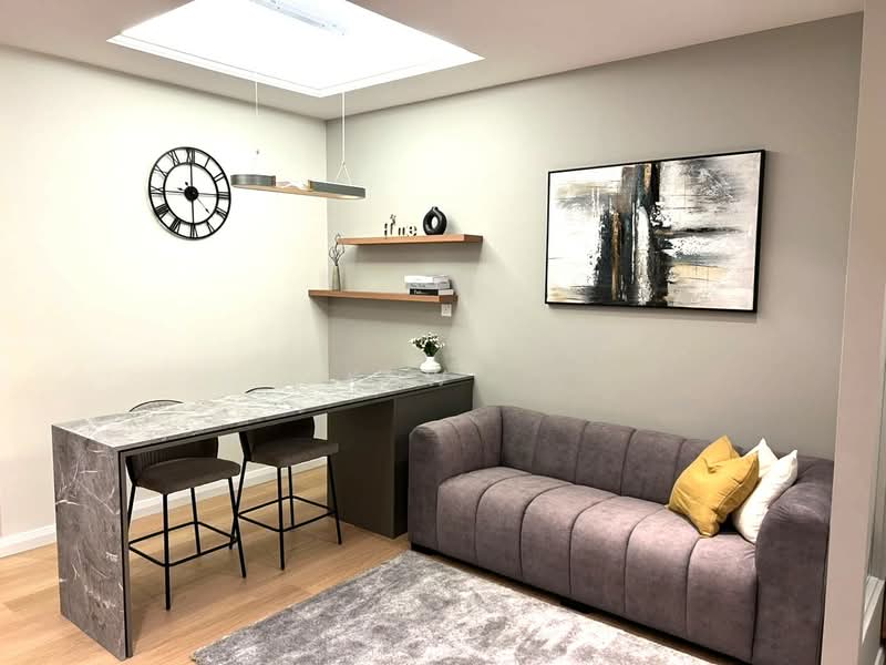 Service Residence for Rent at Dorsett Residences Sri Hartamas - Kew . - Living Room - PropertyGuru.com.my