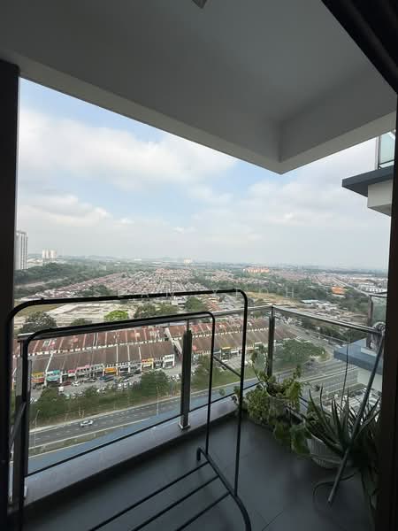 Service Residence for Rent at D'Inspire Residence (Inspira Bestari) - Sean Yeoh - Balcony - PropertyGuru.com.my