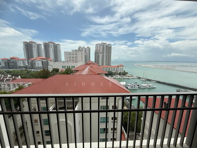 Kediaman Servis untuk Disewa di Straits Residences - Xinnee . - Balcony - PropertyGuru.com.my