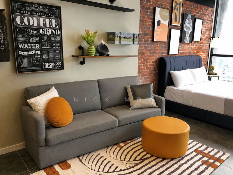 Kediaman Servis untuk Dijual di Scarletz Suites @ KL City Centre - Nick Mok - Living Room - PropertyGuru.com.my