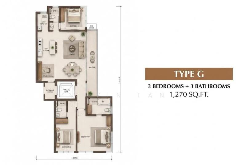 Kediaman Servis untuk Dijual di CTC SkyOne @ Bukit Chagar - Kevin Tan - PropertyGuru.com.my