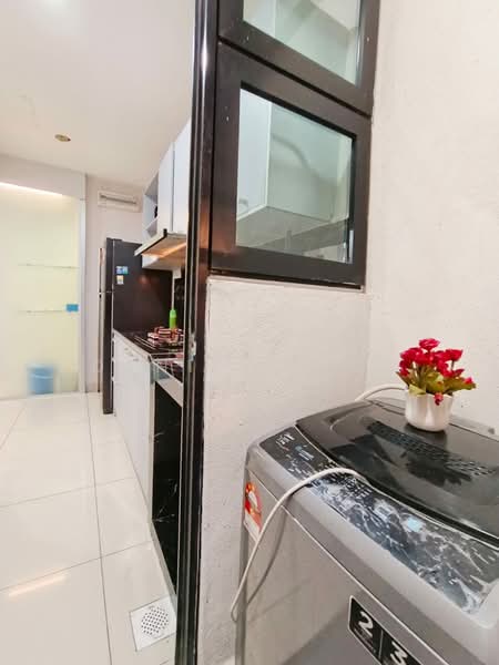 Service Residence for Rent at Greenfield Regency - Daniel Ling - Kitchen - PropertyGuru.com.my