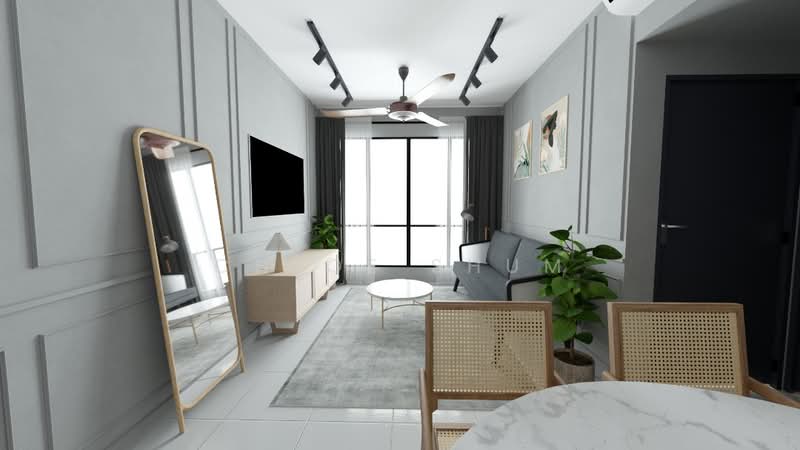 Kediaman Servis untuk Disewa di V Residence 2 @ Sunway Velocity - Chloe Shum - Living Room - PropertyGuru.com.my