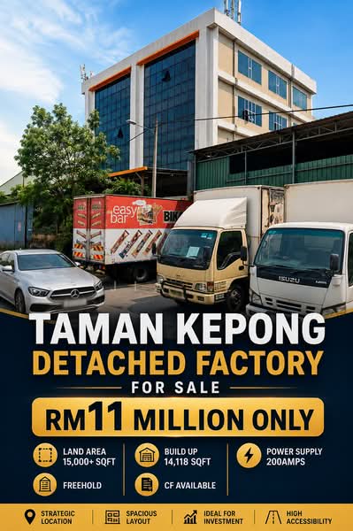 Factory for Sale in Taman Kepong (Kepong) - Jia Le - PropertyGuru.com.my