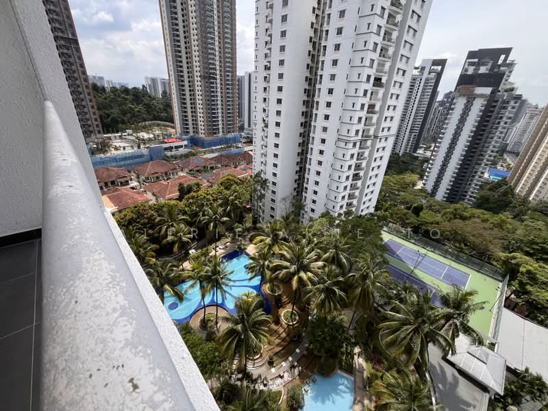Condominium for Sale at Kiaramas Sutera - Valerie Arnesto - View of Swimming Pool from Balcony - PropertyGuru.com.my