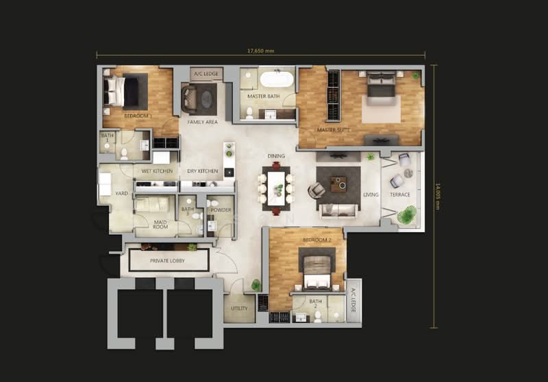Kediaman Servis untuk Disewa di The Astaka @ 1 Bukit Senyum - Wilson Aw - PropertyGuru.com.my