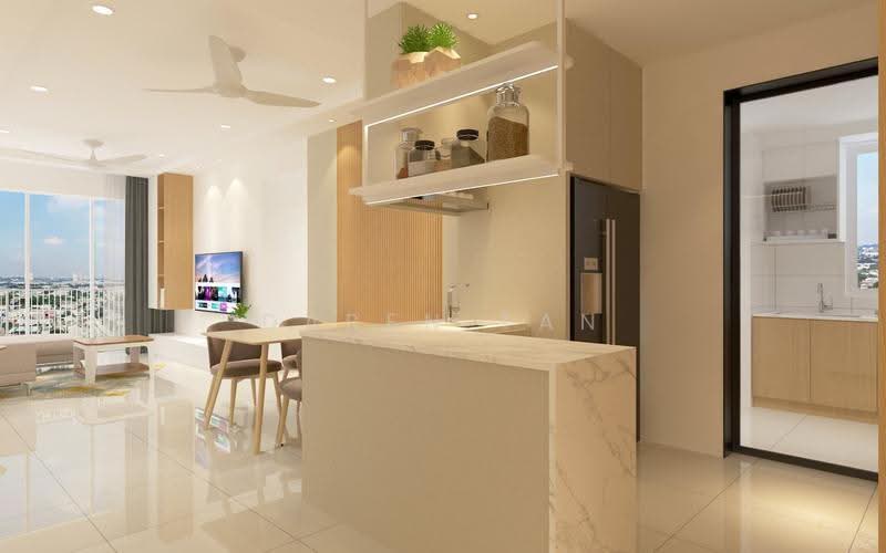 Service Residence for Sale at RYAN & MIHO - Daren Tan - Living Room - PropertyGuru.com.my