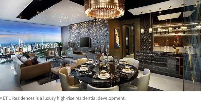 Kediaman Servis untuk Dijual di Met 1 Residences - Alexa Eeu - Living Room - PropertyGuru.com.my