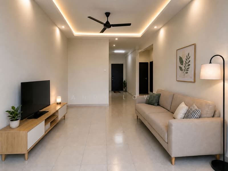 Kediaman Servis untuk Dijual di SuriaMas Suites - Andy Low - Living Room - PropertyGuru.com.my