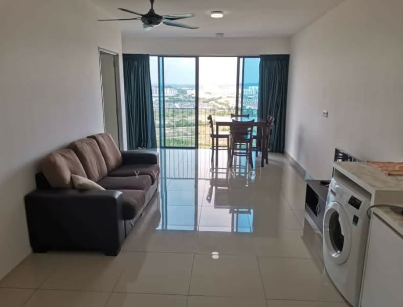 Kediaman Servis untuk Disewa di Trefoil @ Setia City - YY Wong - Living Room - PropertyGuru.com.my
