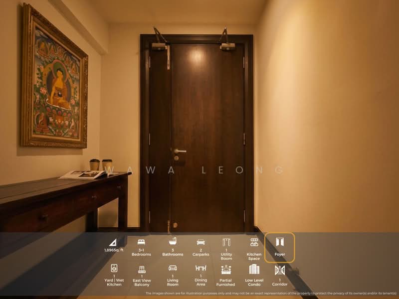 Kediaman Servis untuk Dijual di Perdana View Boutique - Wawa Leong - Foyer - PropertyGuru.com.my