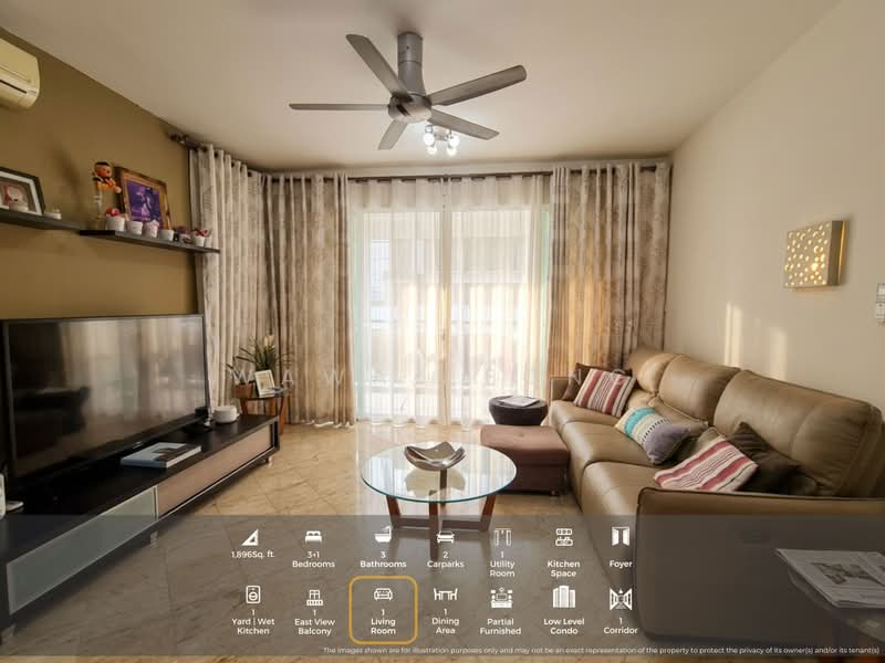 Kediaman Servis untuk Dijual di Perdana View Boutique - Wawa Leong - Living Room - PropertyGuru.com.my